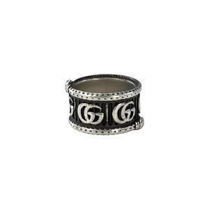 Gucci Sterling Silver GG Marmont Snake Ring
